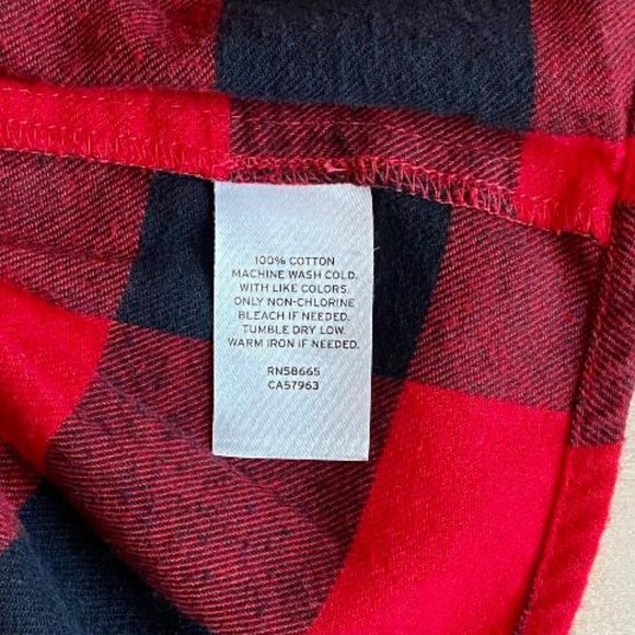 Tucker + Tate Girls' Buffalo Check Plaid Flannel Peplum Top - Picture 5 of 8